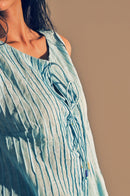 Handcrafted Feroza knotted top