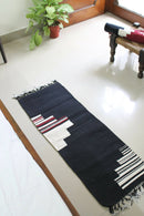 The Mango Tree Organic Cotton Handwoven North Star Black Runner