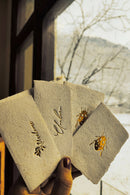 Unalome Ladybug Handmade Sugarcane Paper Wishcards - Set of 5