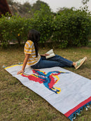 The Mango Tree Handwoven Organic Cotton Hummingbird Dhurrie