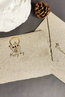 Unalome Happy Day Handmade Banana Notecards - Set of 5