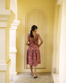 Handcrafted Topaz Flare Dress