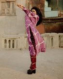 Ahua Draped Shirt with Trousers