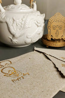 Unalome Happy Day Handmade Banana Notecards - Set of 5