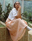 Something Sustainable  Shibori Organic Cotton Skirt