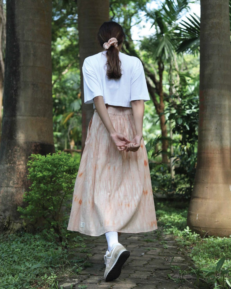 Something Sustainable  Shibori Organic Cotton Skirt