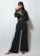 Earth Republic 100% Cotton Ikat Ebony Handloom Co-Ord Set
