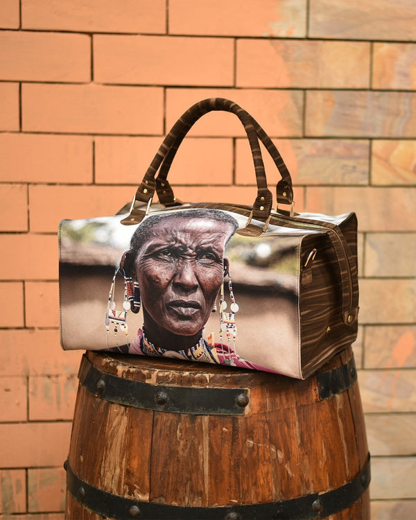 Mix Mitti  The Face Canvas Duffle Bag