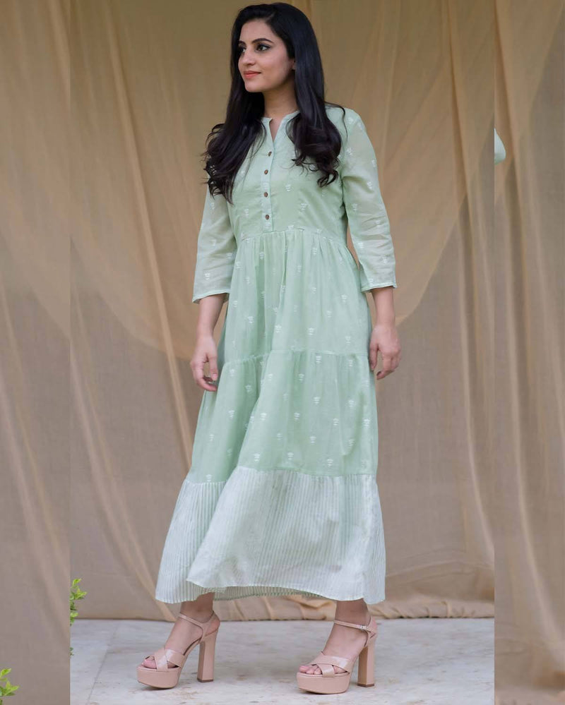 Kapraaha  The Fern Cotton Maxi Dress