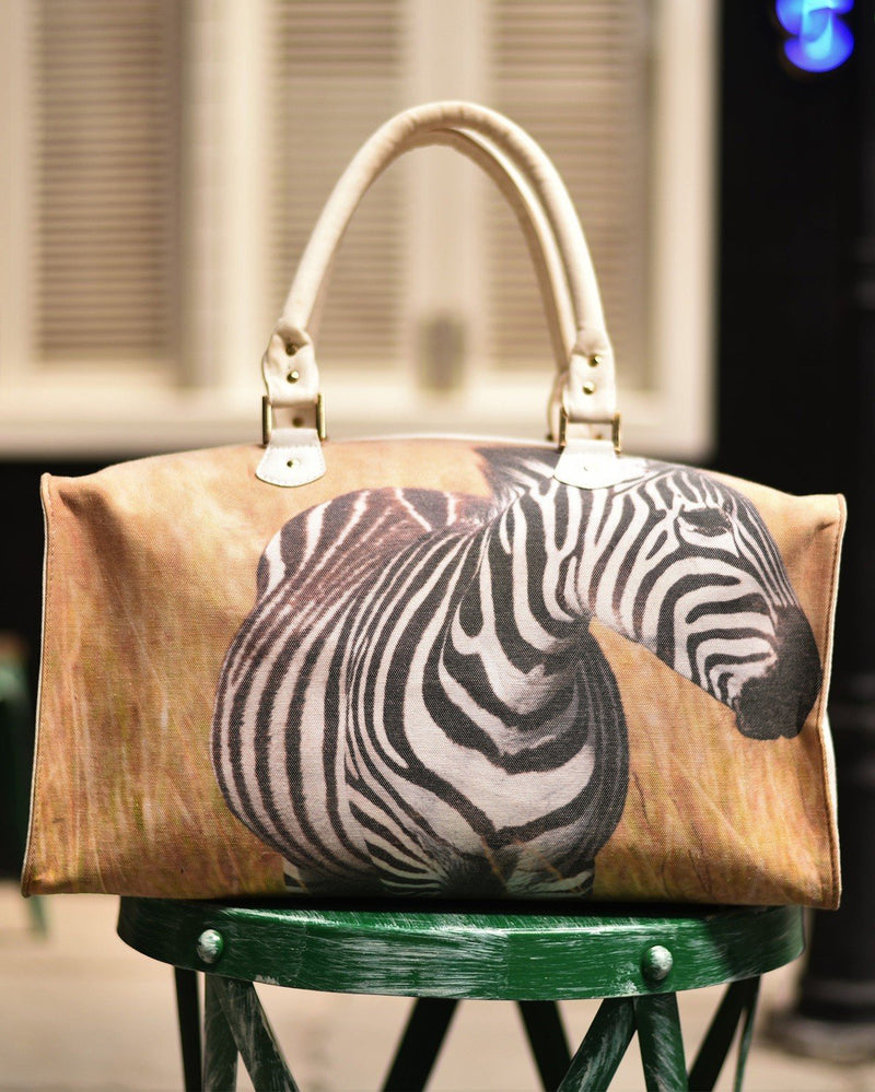 Mix Mitti  The Striped One Canvas Duffle Bag