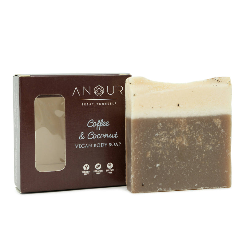 Anour Coffee & Coconut Vegan Bathing Soap