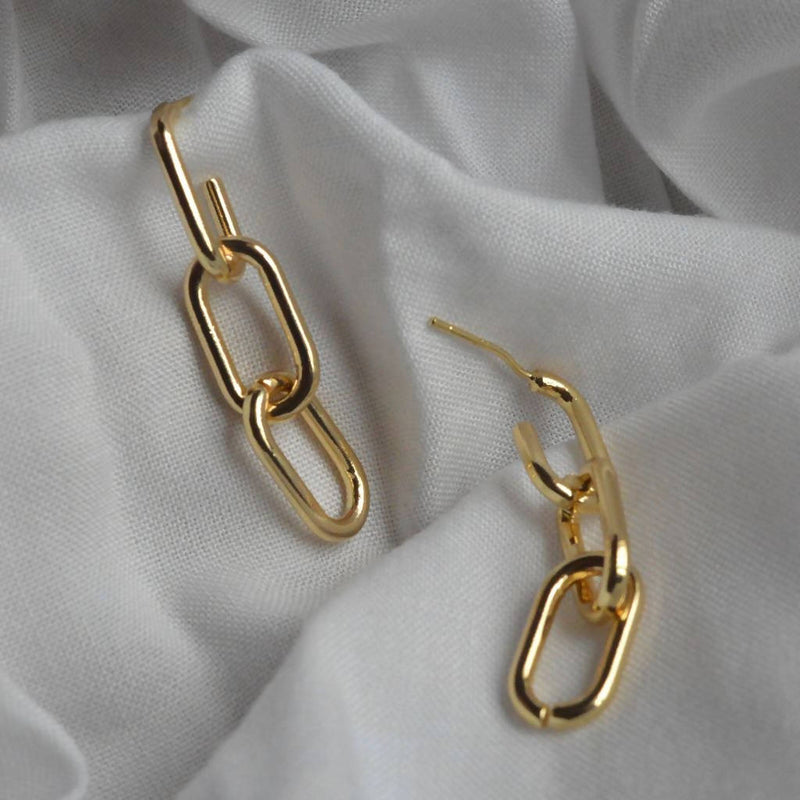 KAOAPH women's gold sterling silver handcrafted Juno earrings