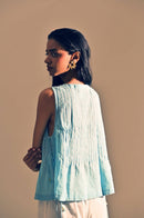 Handcrafted Feroza knotted top