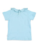 Organic Crayon Scalloped Collar Top