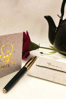 Unalome Happy Day Handmade Banana Paper Wishcards - Set of 5