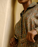 Upcycled Statement Peice Aventurine Drop Shoulder Unisex Shirt