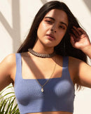 Noupelle  Venn Grey Upcycled Leather Neck Piece