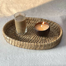 Saanjh Oval Natural Weave Kosh Tray