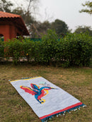 The Mango Tree Handwoven Organic Cotton Hummingbird Dhurrie