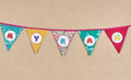 Use Me Works Customisable Name Bunting-Girl