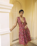 Handcrafted Topaz Flare Dress