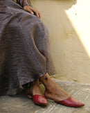 Upcycled Summer Special Vintage Cotton Linning Amethyst Skirt For Women